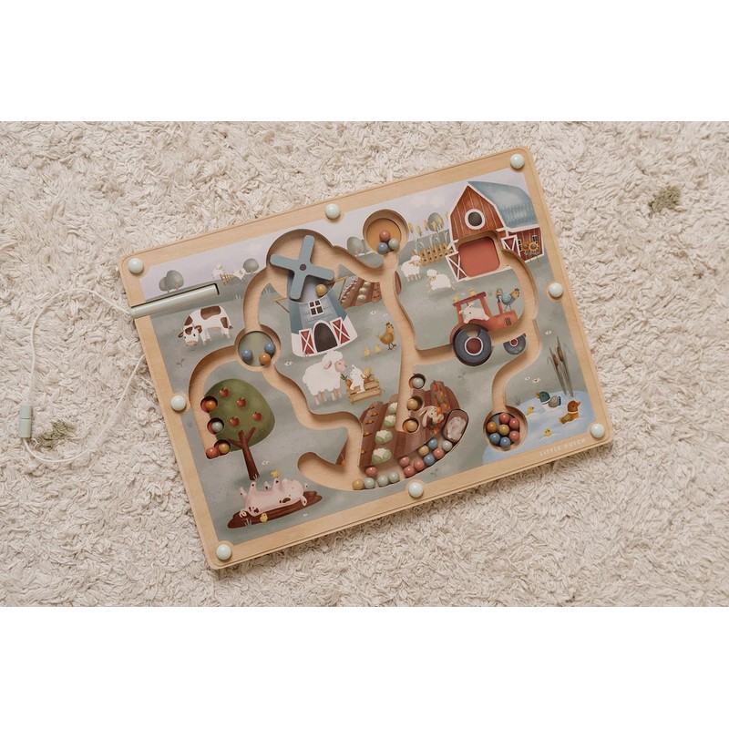 Little Dutch 7164 Magnetic Game Labyrinth Farm - Little Farm