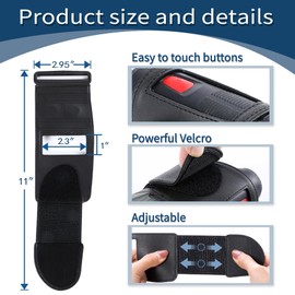 Golf Rangefinder Magnetic Strap, Adjustable Magnetic Rangefinder Strap Holder Wrap Mount for Golf Cart with Strong Magnet, Securely Holds to Golf Cart Railing/Frame, Golf Accessories