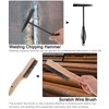 Omninmo Welding Chipping Hammer with Coil Spring Handle for Welding,