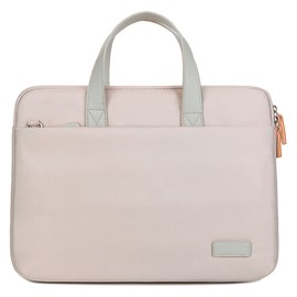 Laptop Bag Oxford Cloth Large Capacity Scratch Resistant Shockproof Laptop Carrying Bag for Office Business Khaki Green 13in to 14.1in Universal