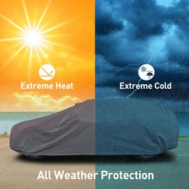 DaShield Ultimum Series SUV Car Cover for Land Rover Defender 110 1983-1990 4-Door All Weather Protection Semi Custom Fit Full Coverage Dust, Sun, Snow, Rain, Hail Protection Outdoor/Indoor