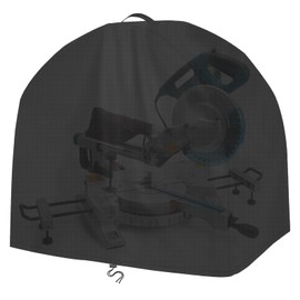 MUTUSHI Miter Saws Cover High Density Table Saw Cover Heavy Duty Dustproof and Waterproof Oxford Cloth 28"L x 24"W x 28"H Black