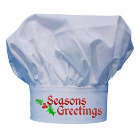 Seasons Greetings Holiday Chef Hat | Chefs Toque