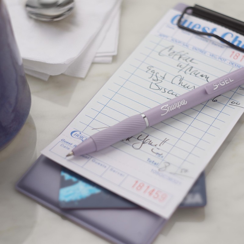 Sharpie S-Gel, Gel Pens, Medium Point (0.7mm), Icy Violet Barrel,