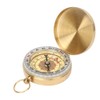 BOROCO Outdoor Compass, Golden Copper Pocket Compass, Luminous Mini Compass,