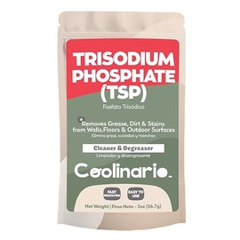 Coolinario Trisodium Phosphate (TSP) (2 Oz) Heavy-Duty Cleaner & Degreaser for Walls, Floors & Outdoor Surfaces | Removes Grease, Dirt & Stains | Ideal for Home & Industrial Use