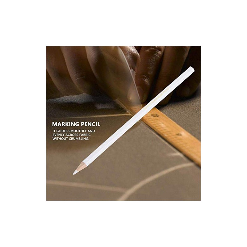 FTVOGUE 12PCS Water Soluble Pencil White Sewing Marking Pencil Dressmaker