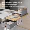 PEGZONE Desk Extender Tray, 24" x 14.4" Clamp On Desk