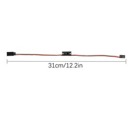 Chanjorlin 4 Pack RC Car On/Off Switch JR Futaba Style 2 Way Power with Power Switch for 1/10 1/8 1/12 1/16 Crawler Buggy Off Road Truck Car Traxxas Rc4wd Tamiya Axial Drone Airplane Boat