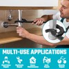 DURATECH Multi-function Adjustable Pipe Wrench Set, 2-Piece, Quick Self-Adjusting, Power
