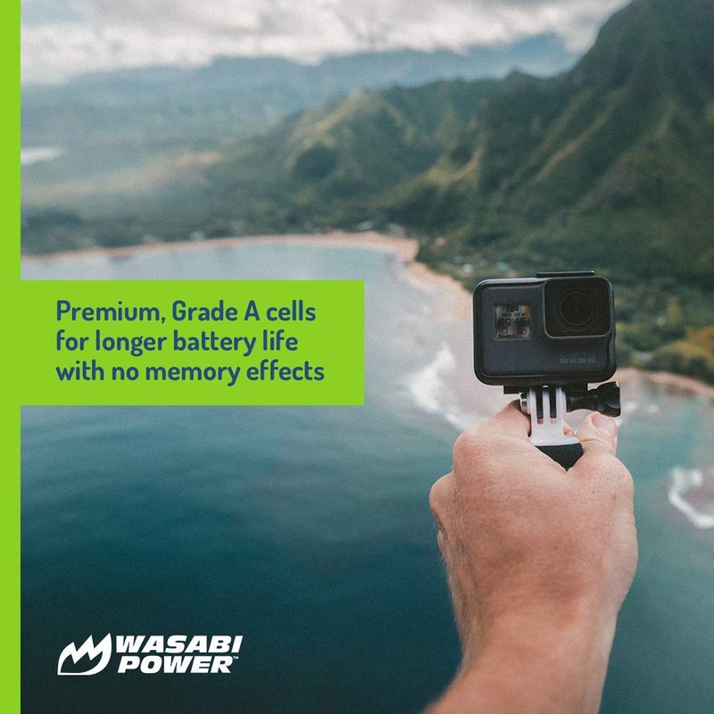 Wasabi Power Battery (3-Pack) and Triple Charger for Hero 7,