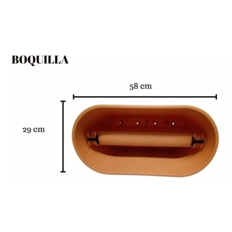 Maceta Para Barandal Balcón Color Terracota 3 Piezas