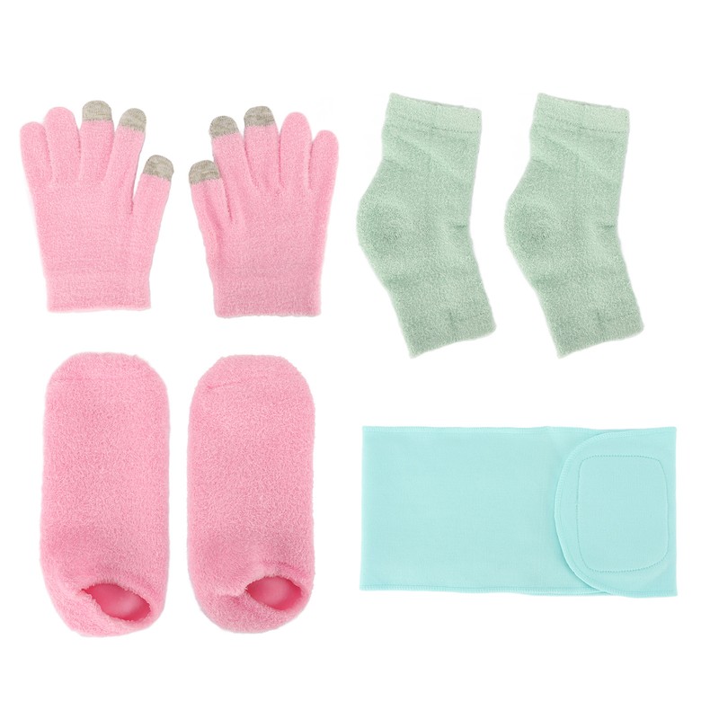Spa Gloves and Socks Set Gel Moisturizing Essential Oil Hydration