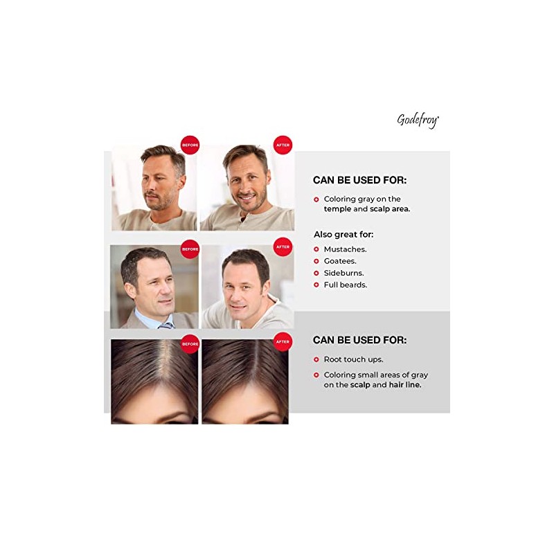 Kit de tinte Godefroy para cabello castaño oscuro, 20 aplicaciones,