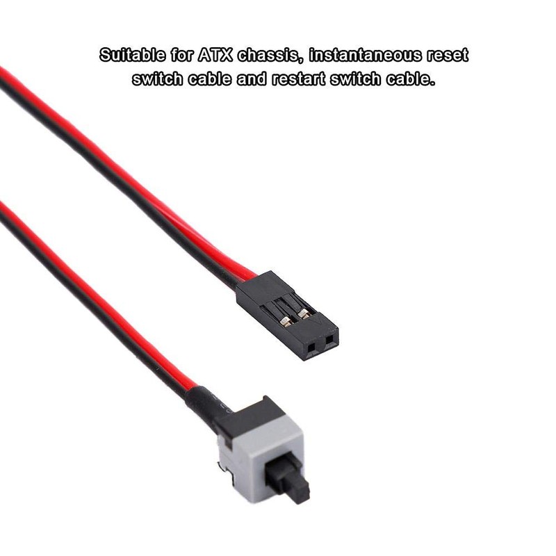 Dpofirs ATX Chassis Jumper Switch Cable, Computer Case Contact Type