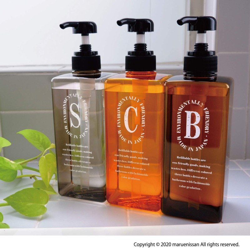 Maruei Nissan Pecolo Lotion Bottle, 3 Pieces Set, Includes Letter