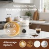 Casimhu 4-in-1 Milk Frother, Electric Milk Frother and Steamer with