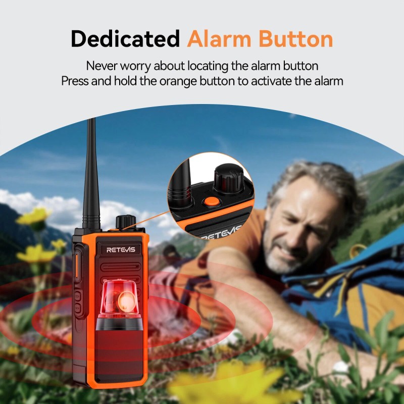 Retevis C5B IP67 Waterproof Walkie Talkie Long Range Two Way