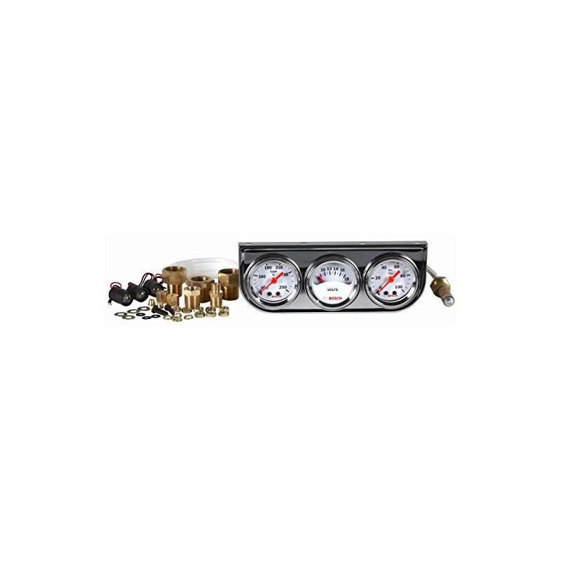 Bosch SP0F000039 Style Line 1-1/2" Mini Triple Gauge Kit (White