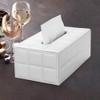 KINGFOM™ Rectangular Leather Tissue Box Tissue Holder for Home, Office,