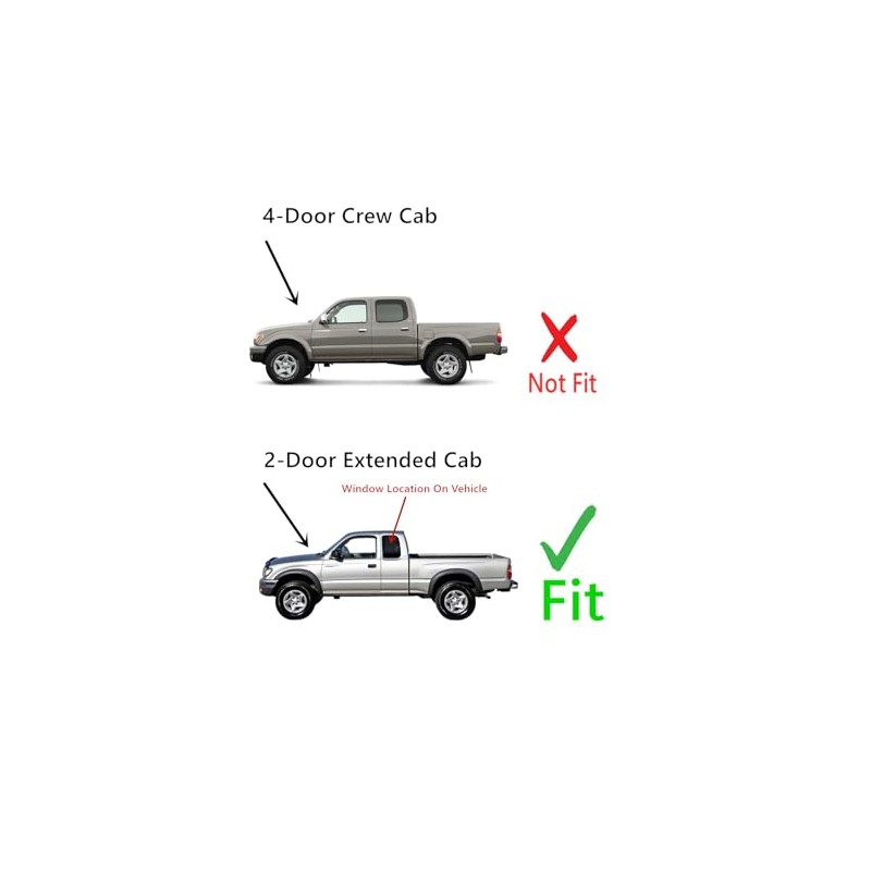 Driver Left Side Rear Quarter Window Quarter Glass Compatible with