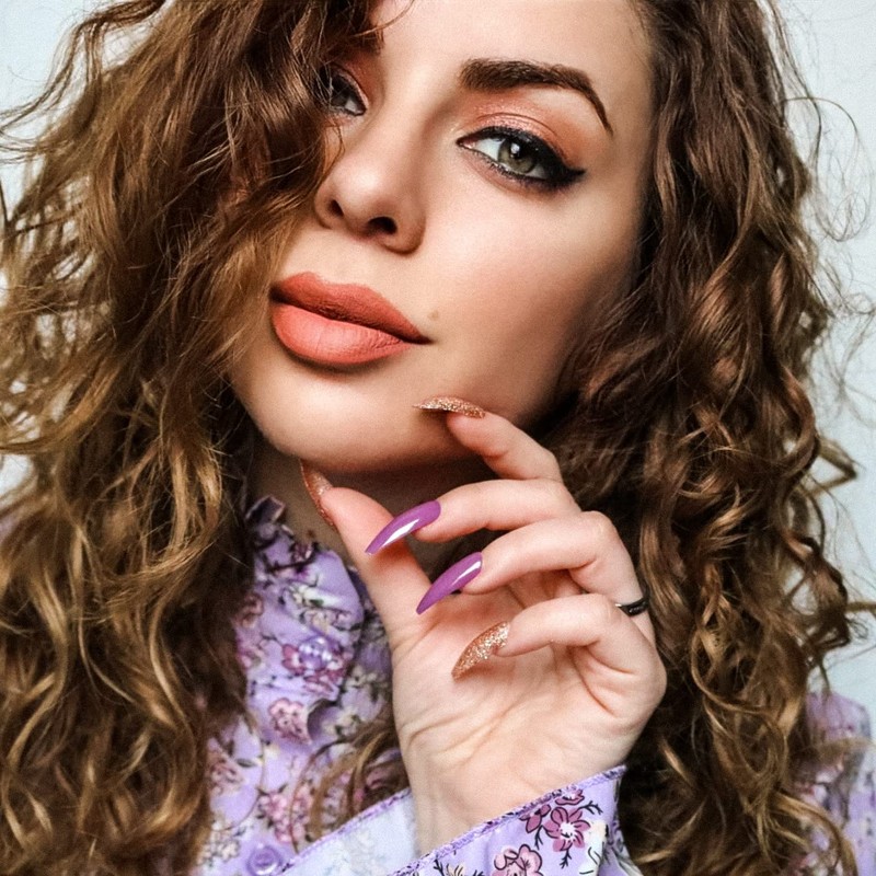 Allkem Berry Glam Press on Nails | Glossy Long coffin