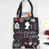 LEVLO TVD Merch Vampire Tote Bag - Damon Salvatore Fan