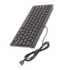 Computer Keyboards Ergonomic Design UltraThin Mini Durable Wired 78 Keys