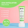 Q+A AHA Exfoliator Body Scrub (250ml), Exfoliating Body Scrub with