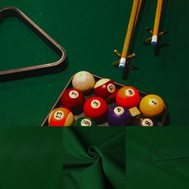 metaball Professional Pre Cut Pool Table Felt Cloth with 6 PCS Bottom Cloth - Choose for 7, 8 or 9 Foot Table, 7 Colours for Choice (Dark Green, for 9 Fool Table)