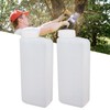 Locadence 2PCS 600ML 2 Stroke Petrol Fuel Oil Mixing Bottle,