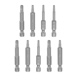 HARFINGTON 9Pcs Square Head Screwdriver Bits SQ1, SQ2, SQ3 Magnetic 1/4 Inch Hex Shank 2" Long for Power Screwdriver Drill Impact Driver