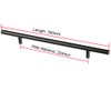 ANSIEDIO Kitchen Cupboard Handles Black - 6 Pack Stainless Steel