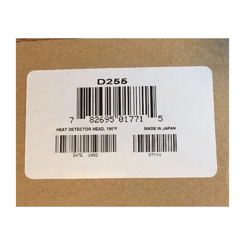 Radionics Bosch Radionics D255 Heat Detector Head 190•F. Fire Alarm