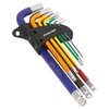 Sealey Premier 9pc Anti-Slip Long Ball-End Allen Key Hex Set