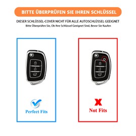 FT FUNTOR FT FUNTOR 3 Tasten Autoschlsselabdeckung fr Hyundai(Wei?)