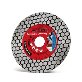 ZERICHIVE Tile Blade 4.5" Diamond Ceramic Cutting Disc for Cutting and Grinding on Ceramic Porcelain Tile Granite Marble