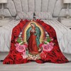 Virgin Mary Virgen de Guadalupe Blanket Super Soft Flannel Warm