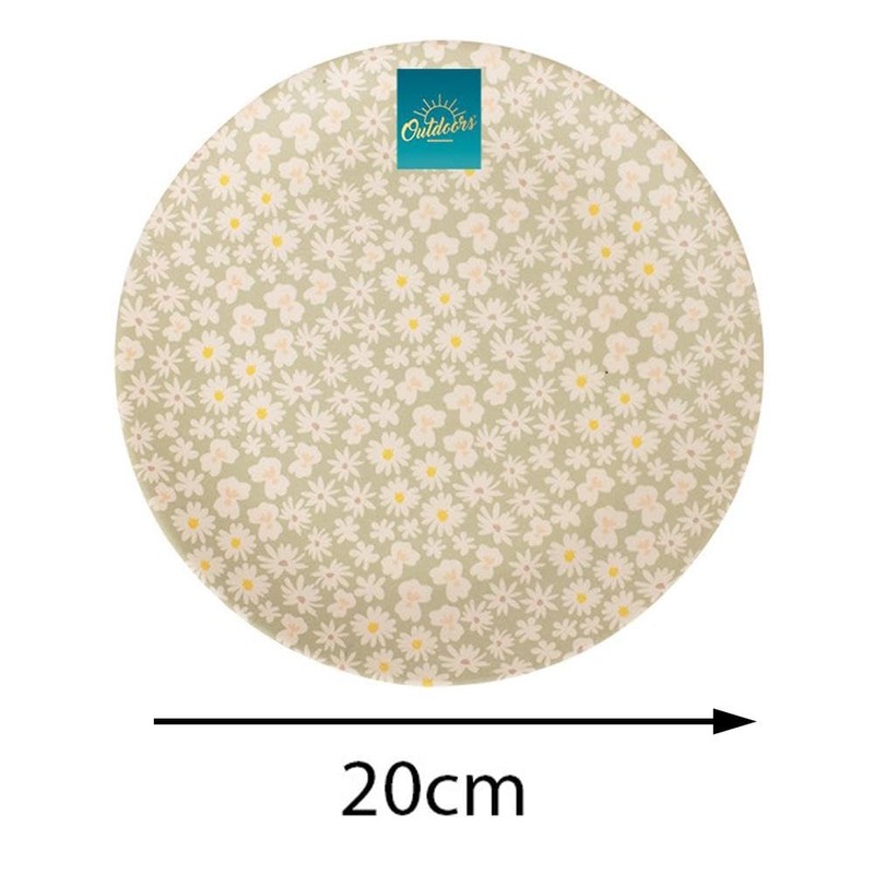 YöL Set of 4 Daisy Print Melamine Side Plates Summer