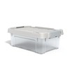 TRU RED 12 Qt Storage Bin with Latching Lid, Clear