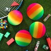 PVC Bouncy Kickball, Pack of 2 PVC Rainbow Ball, Children's