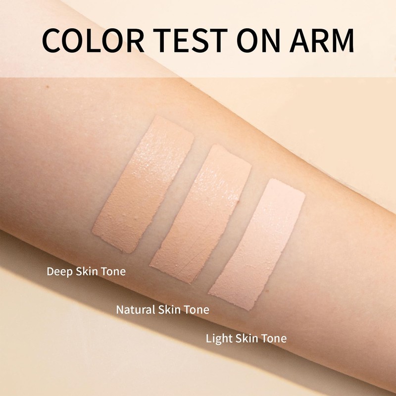 Cream Concealer Full Coverage Palette with Brush, 3 Colour Corrector