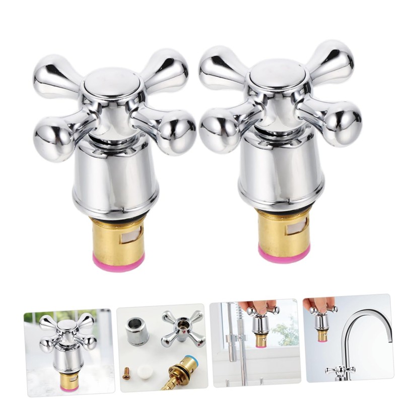 Operitacx Pack of 2 Tap Handle Tap Rotary Knob Tap