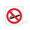 pubblimania Smoking Prohibited | Outdoor Aluminium Sign 3 mm Thick