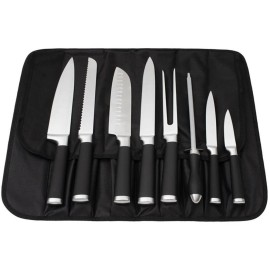 Safdie & Co. Chef Knife 9 Piece Set In Carry Bag