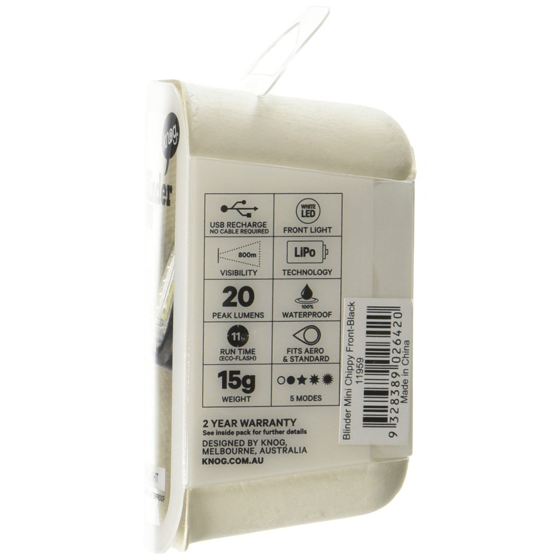 Knog Blinder Mini Chippy Front Headlight, Black