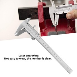 Stainless Steel Vernier Caliper, 150 mm Precision Caliper with Locking Screw for Household and Industrial Measurement