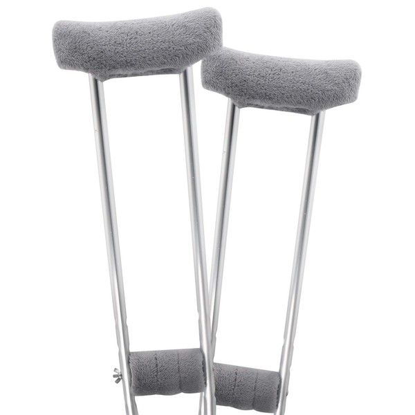 TOMMHANES AMISGUOER Crutch Underarm Pads Crutch Pad Crutch Hand Grip Covers Crutch Cover Washable OneSize (2 Armpit, 2 Hand Cushion) (CP06G)