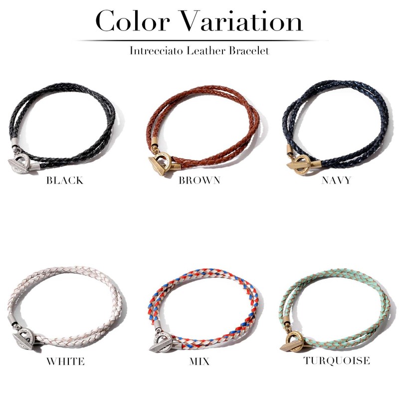 Naru Genuine Leather Braided Leather Bracelet, Men's, Women's, Matching Couples,