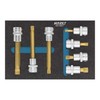 Hazet Screwdriver Bit Socket Set, Square Hollow 10 mm x